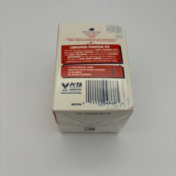 Dove Limited Edition Holiday Treats Beauty Bar Soap x2, Cinnamon Pumpkin Pie NEW - Picture 2 of 4